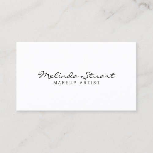 Professional Simple Modern White Business Card