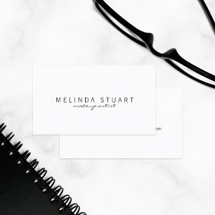 Professional Simple Modern White Business Card