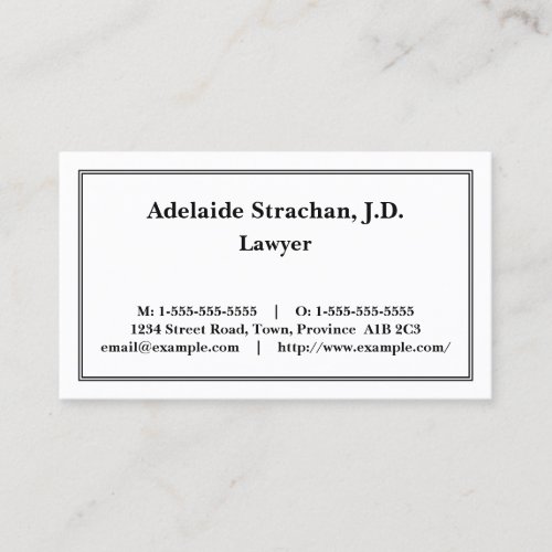 Professional Simple  Neutral Business Card