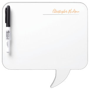 Professional Simple Plain Calligraphy Name Dry Erase Board