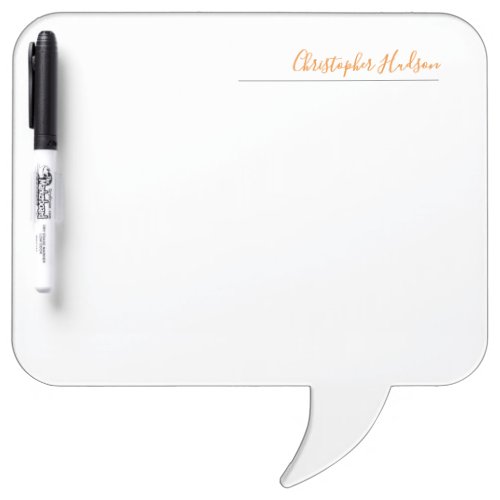 Professional Simple Plain Calligraphy Name Dry Erase Board