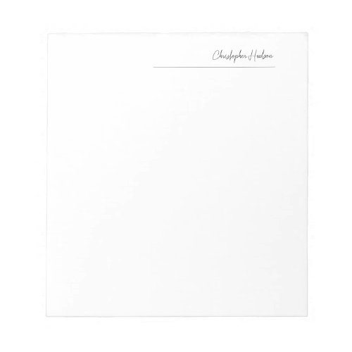 Professional Simple Plain Create Customize Notepad