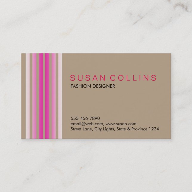 Professional Simple Plain Elegant Modern Business Card (Front)