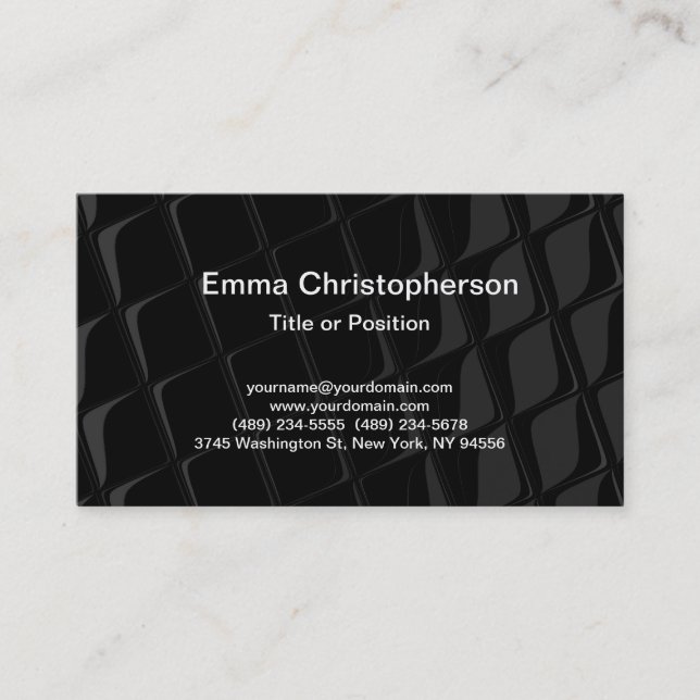 Professional Simple Plain Modern Stylish Business Card (Front)