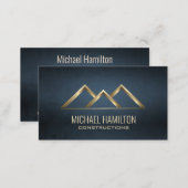Professional simple real estate construction logo business card (Front/Back)