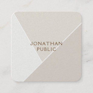 Professional Simple Template Minimalist Modern Square Business Card