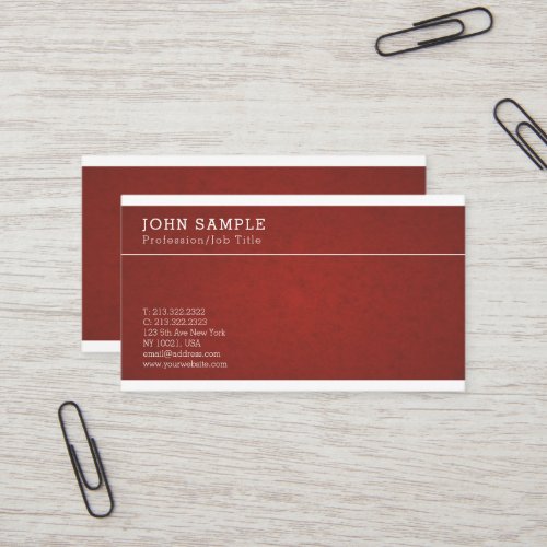 Professional Simple Vintage Sophisticated Business Card