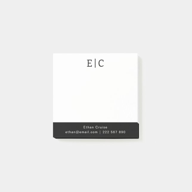 Professional Simple White Post-it Notes (Front)