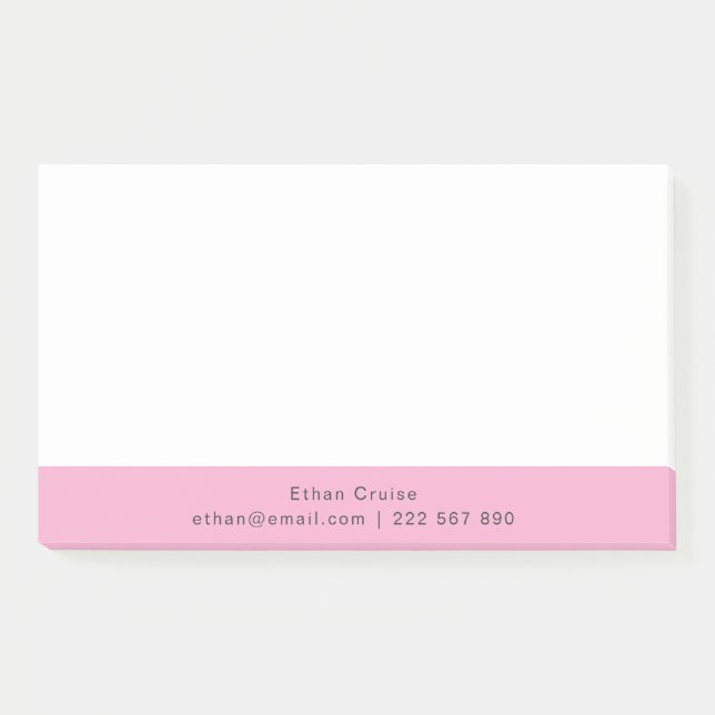 Professional Simple White Post-it Notes (Front)