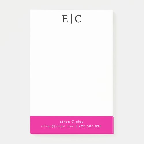 Professional Simple White Post-it Notes