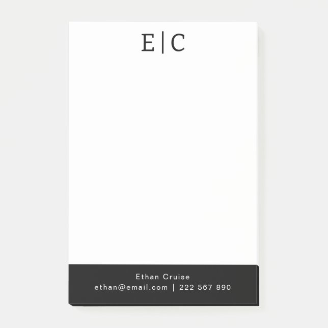 Professional Simple White Post-it Notes (Front)