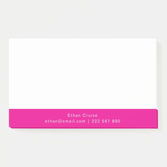 Professional Simple White Post-it Notes (Front)