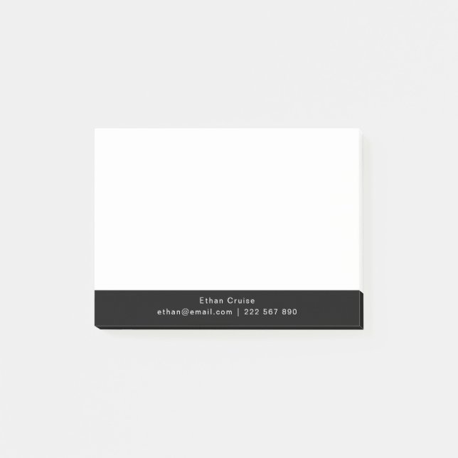 Professional Simple White Post-it Notes (Front)