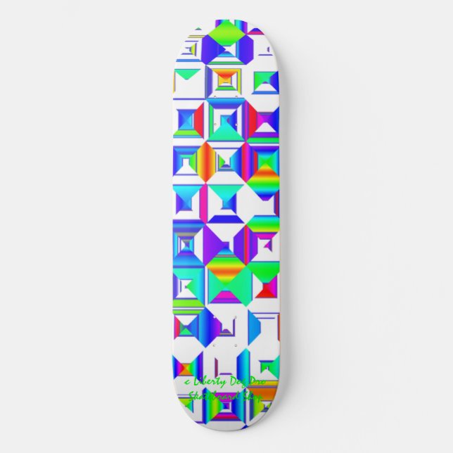 PROFESSIONAL SKATEBOARDS - RAINBOW SQUARES - RAD (Front)