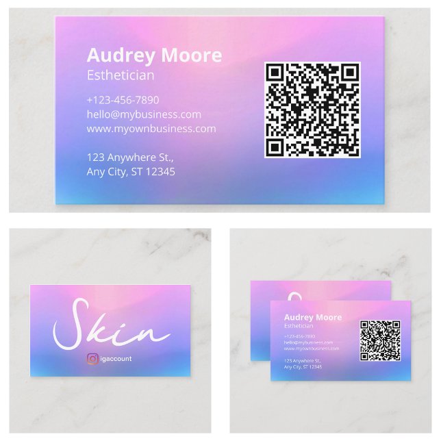 Professional Skin Esthetician Business Card (Professional Skin Esthetician Business Card
)