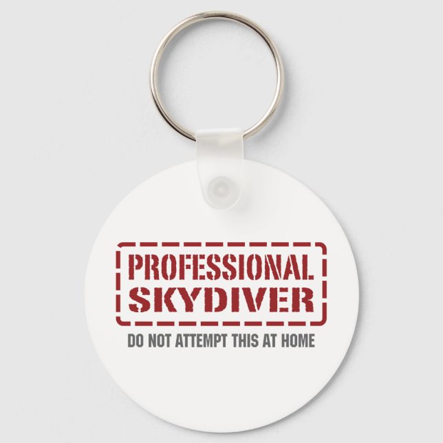 Professional Skydiver Keychain (Front)