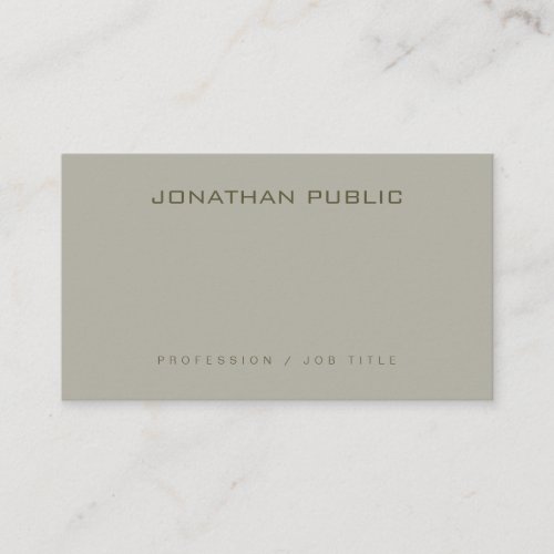 Professional Sleek Design Template Elegant Modern Business Card