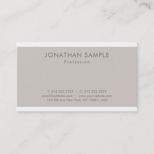 Professional Sleek Graphic Design Modern Luxury Business Card