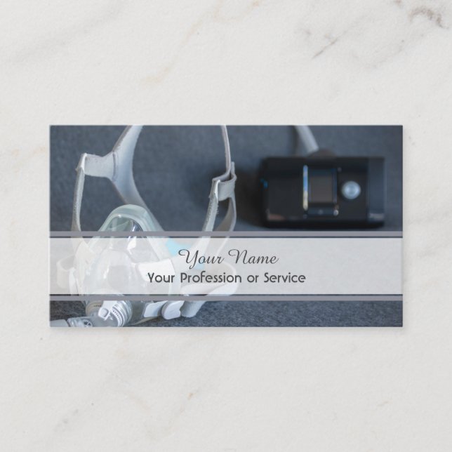 Professional sleep apnea cpap business card (Front)