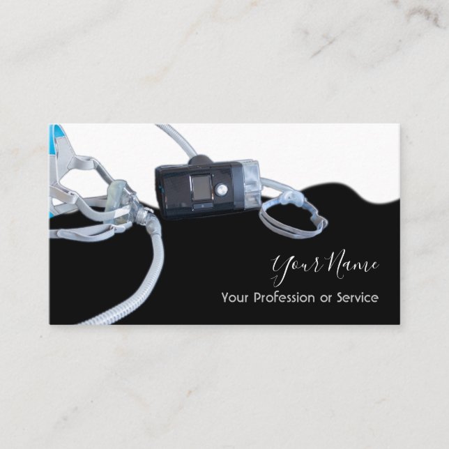 Professional sleep apnea cpap business card (Front)