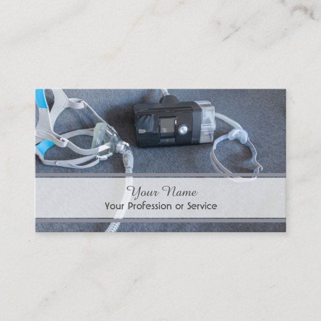 Professional sleep apnea cpap business card (Front)