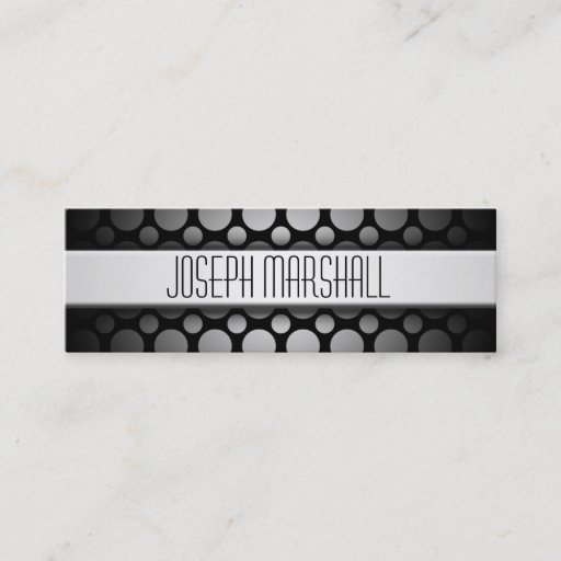 Customizable Professional Slim Line Black Business Cards