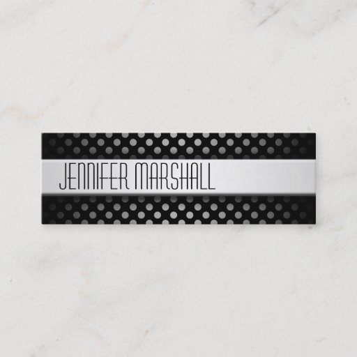 Customizable Professional Slim Line Black Business Cards