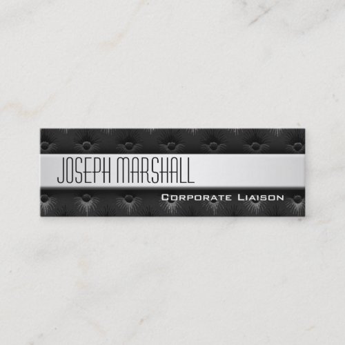 Professional Slim Line Black Business Cards