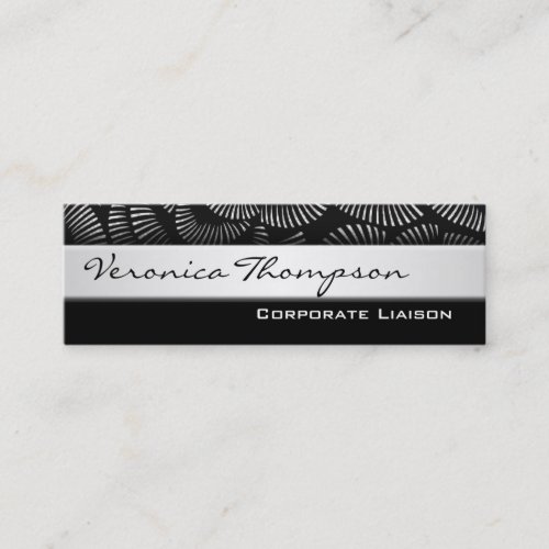 Professional Slim Line Black Business Cards