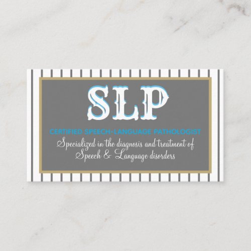 Professional SLP business cards