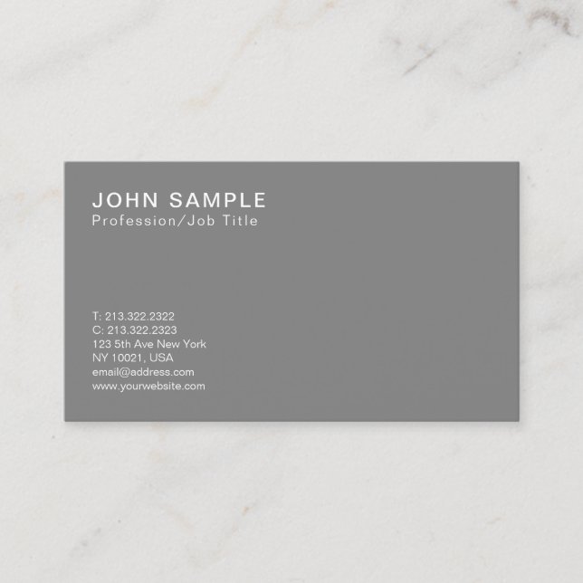 Professional Smart Design Classic Colors Harmony Business Card (Front)