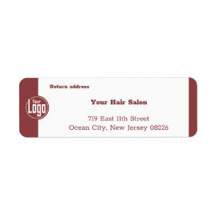 Professional Smoky Topaz & White Return Address Label