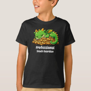 Professional Snack Guardian – Cute Dragon Fantasy T-Shirt