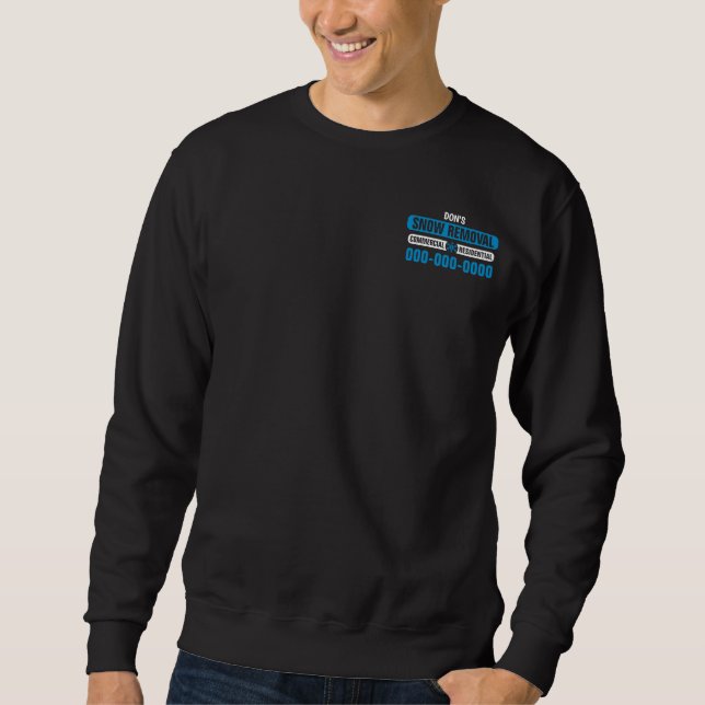 Professional Snow Removal Dark Colors Sweatshirt (Front)