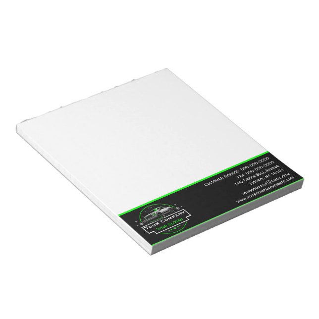 Professional Snow Removal, Snow Plowing Company Notepad (Angled)