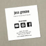 Professional  Social Media Networking  Icons Square Business Card