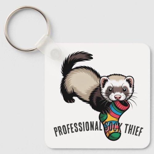 Professional Sock Thief Keychain