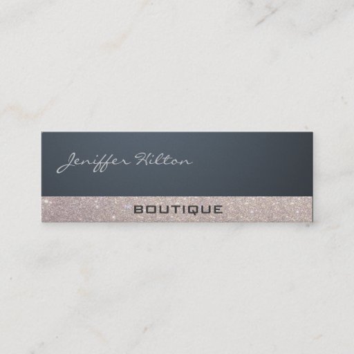 Customizable Professional sophisticated luxury glittery trendy business card templates