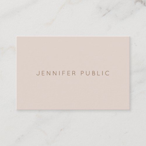 Professional Sophisticated Plain Luxury Modern Business Card