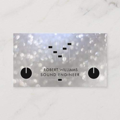 Professional Sound Engineer Music DJ Controller Bu Business Card