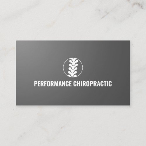 Professional Spine Logo Chiropractor Doctor Business Card