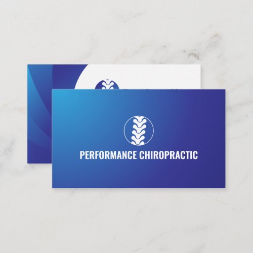 Professional Spine Logo Chiropractor Doctor Business Card