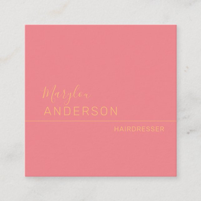 Professional  - square business card (Front)