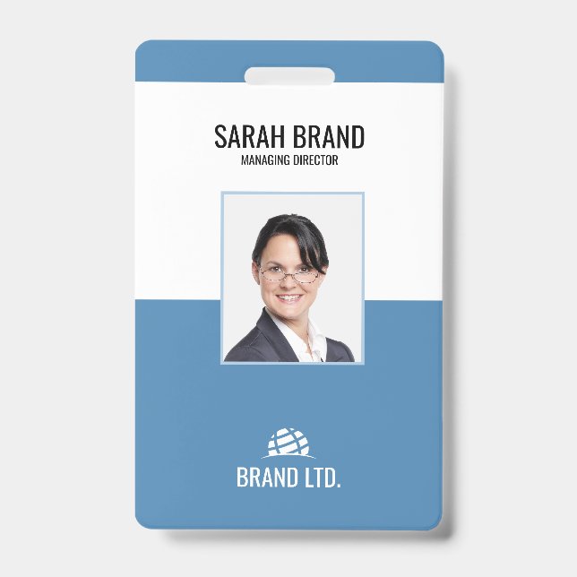 Professional Staff Business Employee ID Badge (Front)