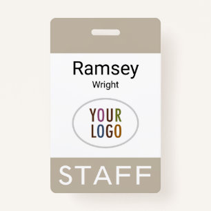 Professional Staff Name Badge Clip Reel Lanyard