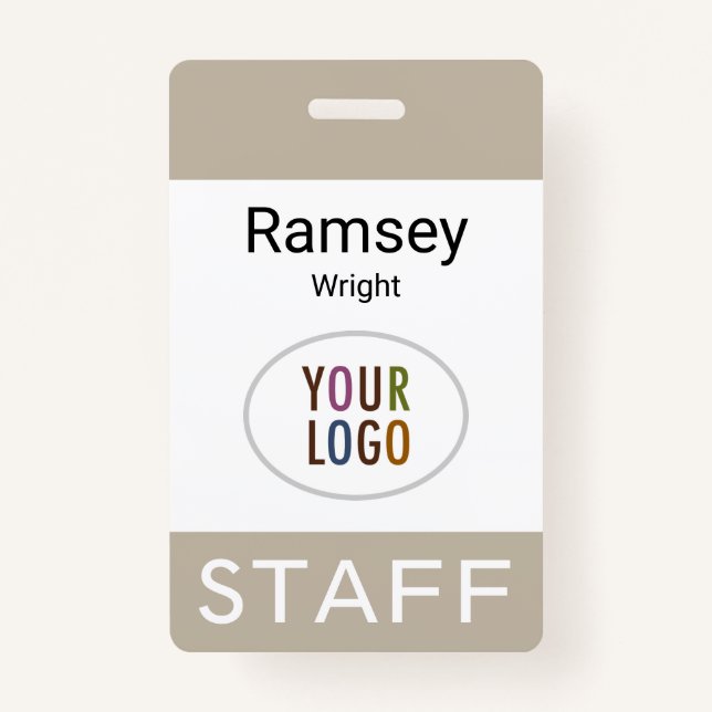 Professional Staff Name Badge Clip Reel Lanyard (Front)