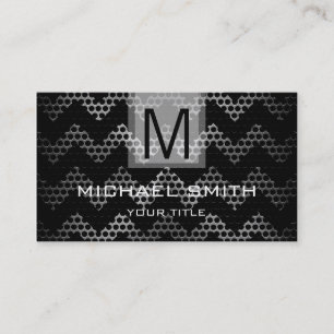 Professional Stainless Steel Metal Monogram #6 Business Card