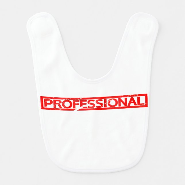 Professional Stamp Baby Bib (Front)