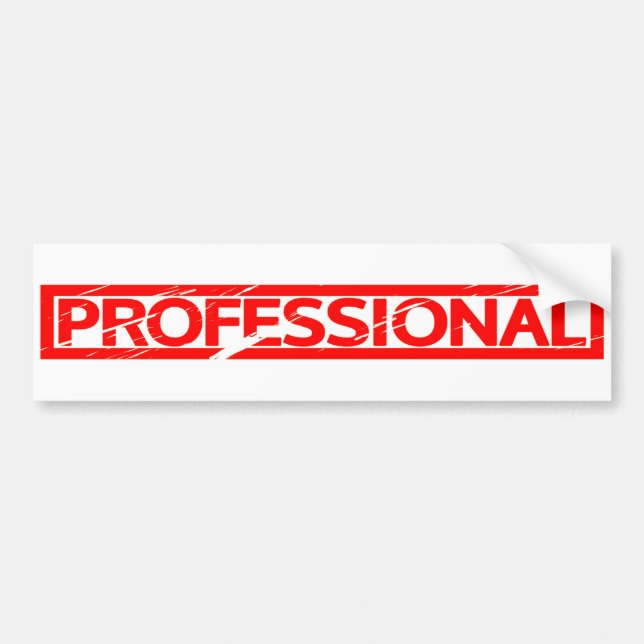 Professional Stamp Bumper Sticker (Front)