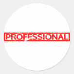 Professional Stamp Classic Round Sticker